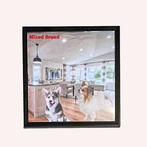 Amazing Fun Dog Decorations Art Poster (Unframed) (Mixed Breed (12"x12")) - Picture 3 of 4